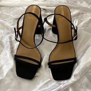 Sam Edelman New York chunky heel strap black heels size 9 women